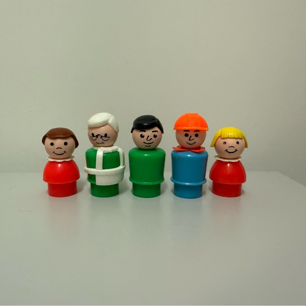 Vintage Little People Toy Set - Multicolor